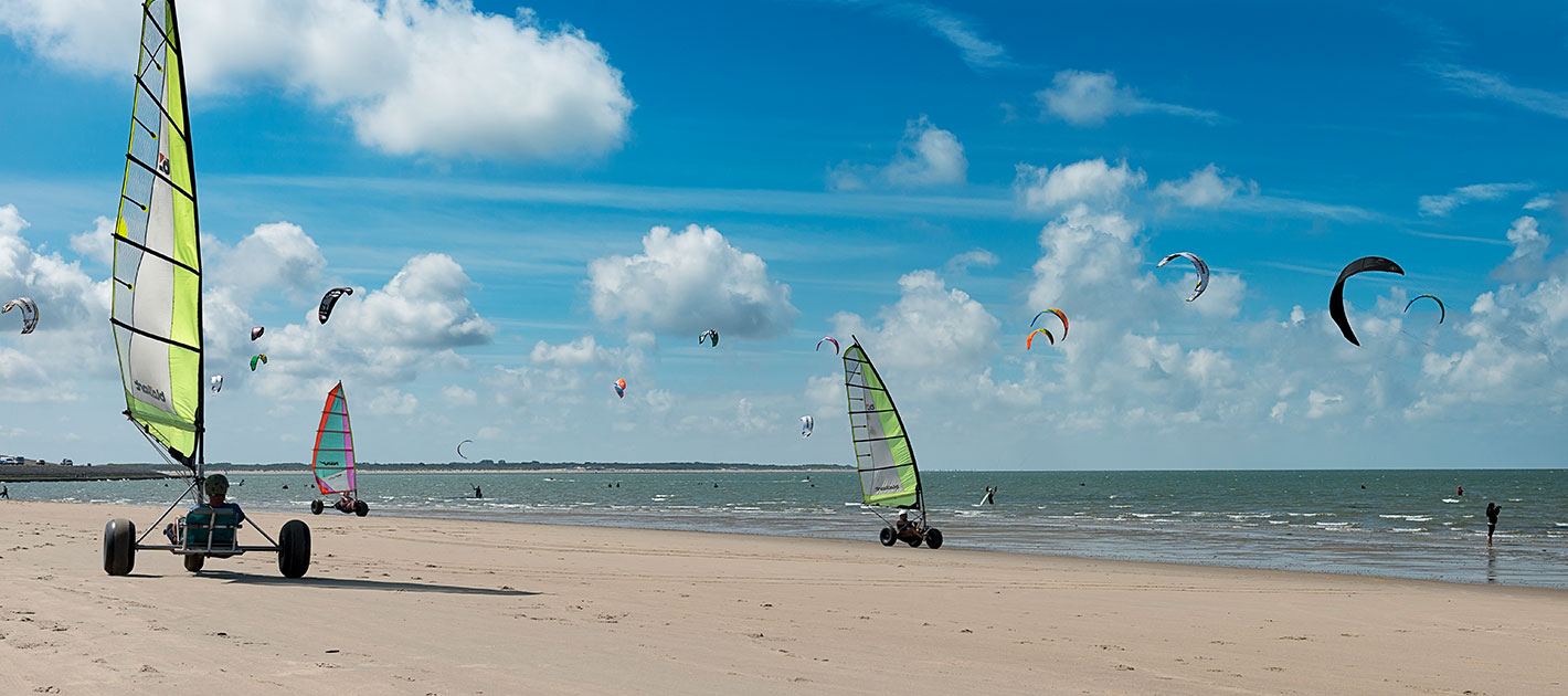 Char à voile au Pays Bas 