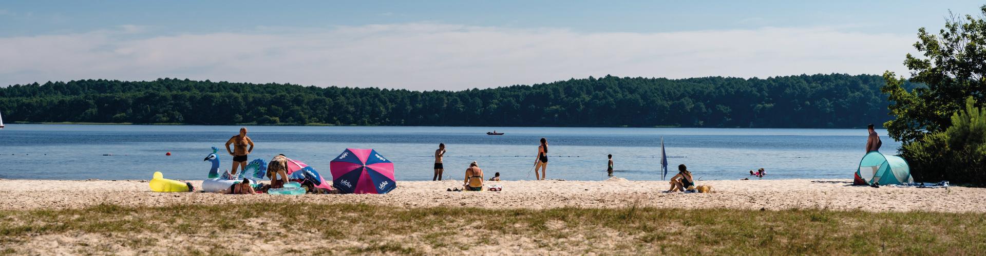 Plage privée du camping La Réserve